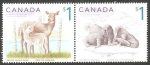 Stamps Canada -  Ciervos y Morsas