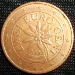 monedas de Europa - Austria -  2005 (Anverso)