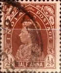 Sellos de Asia - India -  Intercambio 0,20 usd 1/2 anna 1937