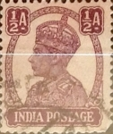 Stamps India -  Intercambio 0,20 usd 1/2 anna 1942