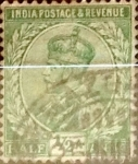 Sellos de Asia - India -  Intercambio 0,20 usd 1/2 anna 1911