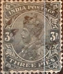 Stamps India -  Intercambio 0,20 usd 3 pies 1911