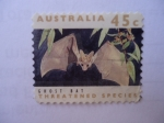 Stamps Australia -  Ghost Bat - Threa tened species.