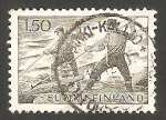 Stamps : Europe : Finland :  546 - Madera por el río