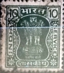 Stamps : Asia : India :  Intercambio 0,35 usd 10 p. 1976