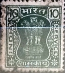 Stamps India -  Intercambio 0,35 usd 10 p. 1976