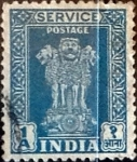 Stamps India -  Intercambio 0,40 usd 1 anna 1950
