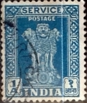 Stamps : Asia : India :  Intercambio 0,40 usd 1 anna 1950