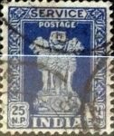 Stamps : Asia : India :  Intercambio 0,30 usd 25 n.p. 1958