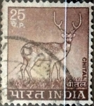 Stamps India -  Intercambio 1,00 usd 25 p. 1974