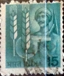 Stamps India -  Intercambio 0,65 usd 15 p. 1980
