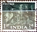 Stamps India -  Intercambio 0,20 usd 1 r. 1955
