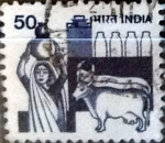 Stamps : Asia : India :  Intercambio 0,20 usd 50 p. 1981