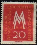 Stamps : Europe : Germany :  ALEMANIA DDR 1957 Scott 365 Sello Nuevo Feria de Otoño en Leipzig 20 s/goma Michel 596 Allemagne Dui