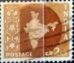 Stamps India -  Intercambio 0,20 usd 2 n.p. 1957