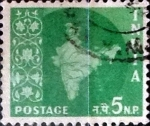 Stamps India -  Intercambio 0,20 usd 5 n.p. 1957