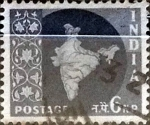 Stamps India -  Intercambio 0,20 usd 6 n.p. 1957