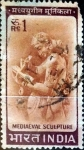 Stamps India -  Intercambio 0,20 usd 1 r. 1965