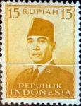 Stamps Indonesia -  Intercambio 0,20 usd 15 rupias1951