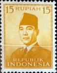 Stamps : Asia : Indonesia :  Intercambio 0,20 usd 15 rupias 1951