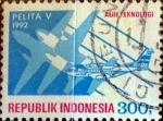 Stamps Indonesia -  Intercambio 0,20 usd 300 rupias 1992