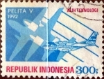 Sellos del Mundo : Asia : Indonesia : Intercambio 0,20 usd 300 rupias 1992