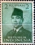 Stamps : Asia : Indonesia :  Intercambio 0,20 usd 2 rupias 1951