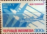 Sellos de Asia - Indonesia -  Intercambio 0,20 usd 300 rupias 1992