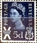 Stamps United Kingdom -  Intercambio 0,20 usd 5 p. 1967
