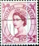 Stamps United Kingdom -  Intercambio 1,10 usd 6 p. 1952