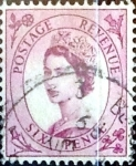 Stamps United Kingdom -  Intercambio 1,10 usd 6 p. 1952
