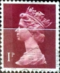 Stamps United Kingdom -  Intercambio 0,20 usd 1 p. 1971