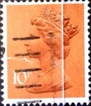 Stamps United Kingdom -  Intercambio 0,30 usd 10 p. 1976