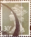 Stamps United Kingdom -  Intercambio 1,40 usd 30 p. 1989