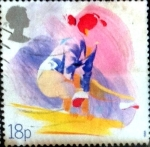 Stamps United Kingdom -  Intercambio cxrf2 0,50 usd 18 p. 1988
