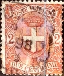 Stamps Italy -  Intercambio 1,75 usd 2 cents. 1896