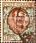 Stamps Italy -  Intercambio 0,35 usd 1 lira 1901