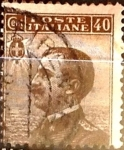 Stamps : Europe : Italy :  Intercambio 0,30 usd 40 cents. 1908