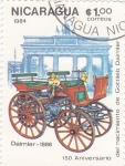 Stamps Nicaragua -  150 aniversario del nacimiento de Daimier-1886