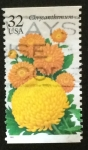 Sellos de America - Estados Unidos -  Chrysanthemum
