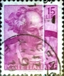 Stamps Italy -  Intercambio 0,20 usd 15 liras 1961