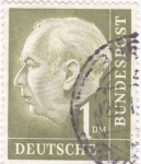 Sellos de Europa - Alemania -  presidenteTheodor Heuss