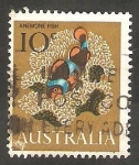 Stamps Australia -  328 - Amphiprion, anémona