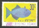 Stamps Australia -  Islas Cocos - 331 - Pez xanthichthys auromarginatus