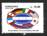 Stamps Honduras -  Gracias Países Amigos