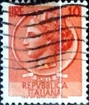 Stamps Italy -  Intercambio 0,20 usd 10 liras 1955