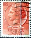 Stamps Italy -  Intercambio 0,20 usd 10 liras 1955