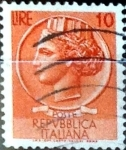 Sellos de Europa - Italia -  Intercambio 0,20 usd 10 liras 1955