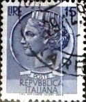 Sellos de Europa - Italia -  Intercambio 0,20 usd 15 liras 1956