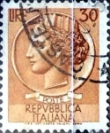 Stamps Italy -  Intercambio 0,20 usd 30 liras 1960